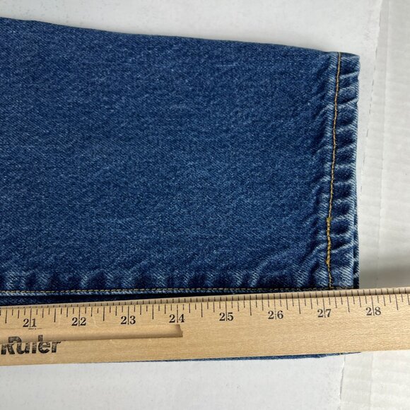 Y2K Levi's Jeans Women's Measured 31x27 550 Relaxed Tapered Blue Denim Tag 12 S - Picture 12 of 16